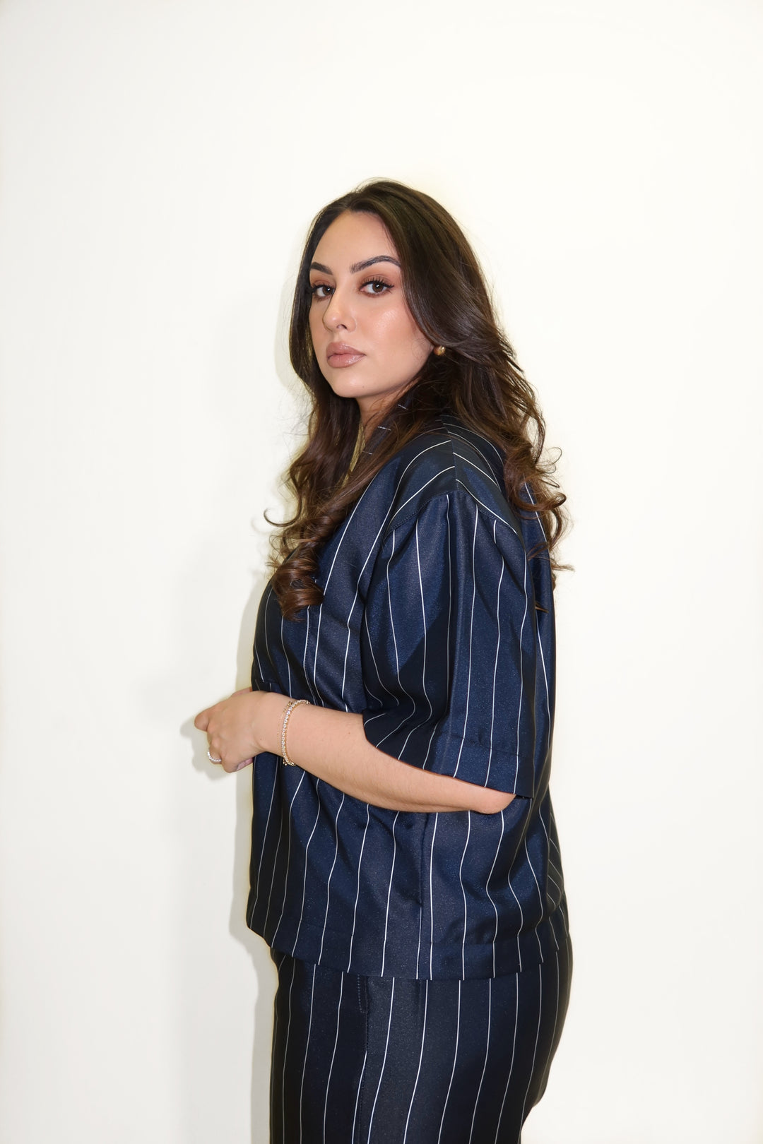 SIRINE Blouse | NAVY STRIPE